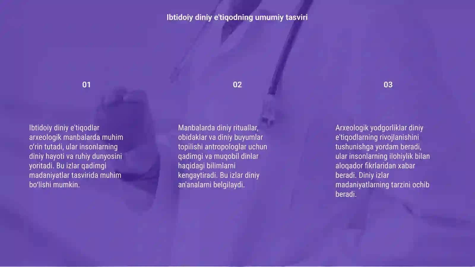 Ibtidoiy diniy e'tiqodning arxeologik manbalardagi izlari 3