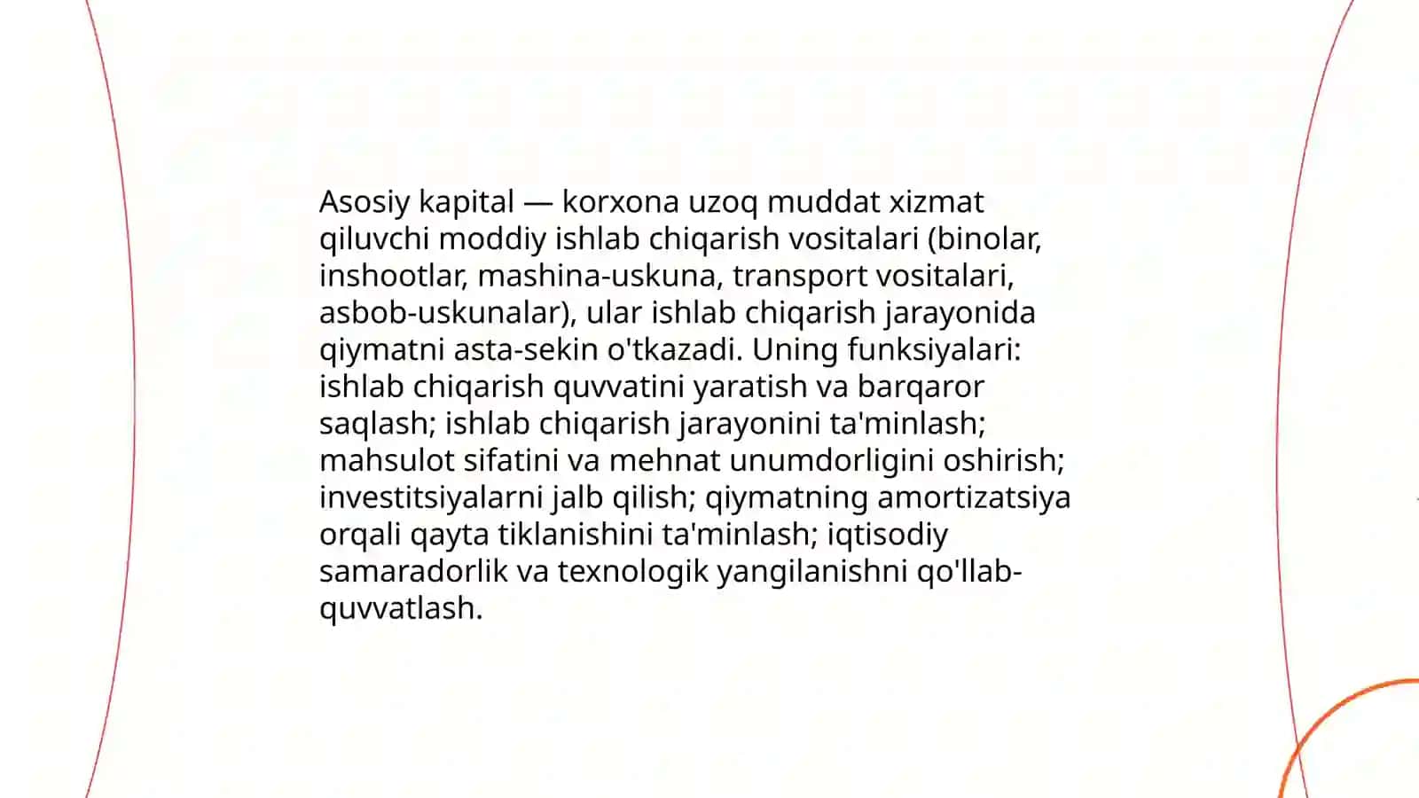Korxonaning asosiy kapitali 3