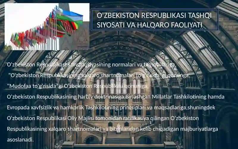O`zbekiston va Jahon hamjamiyati 3