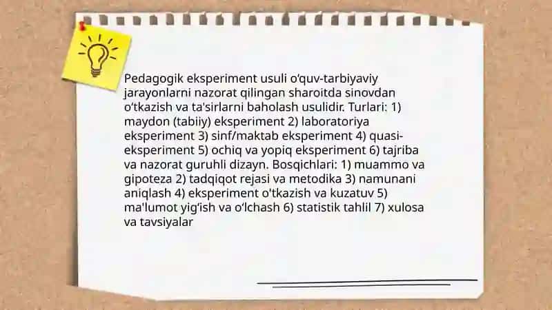 Umumiy pedagogikaning ilmiy tadqiqot metodlari 3