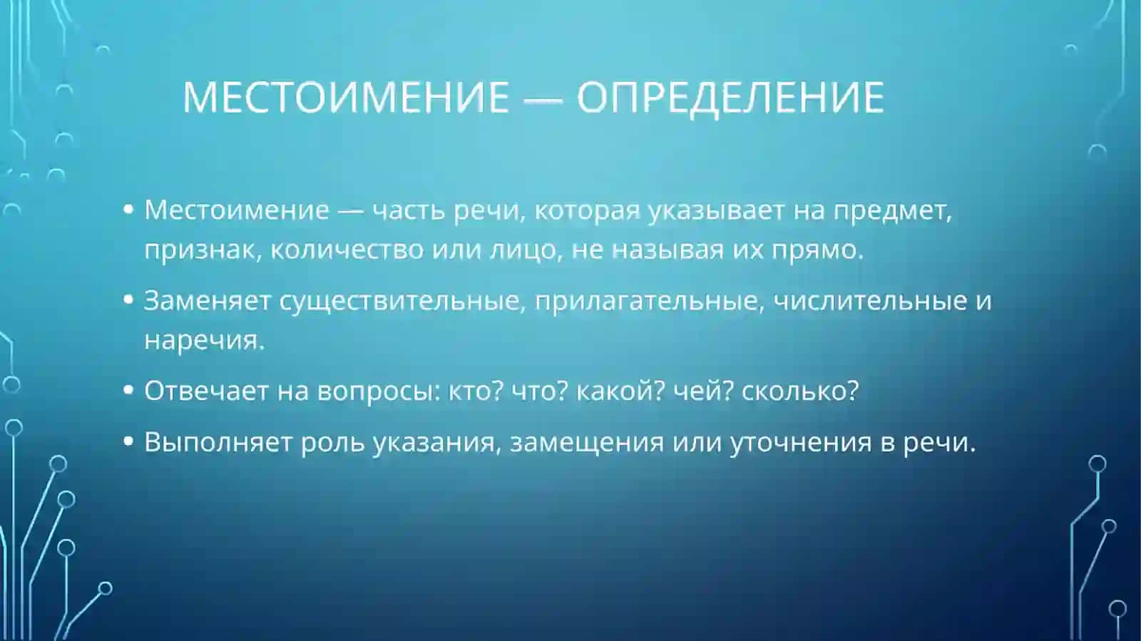 Виды и функции местоимений 3