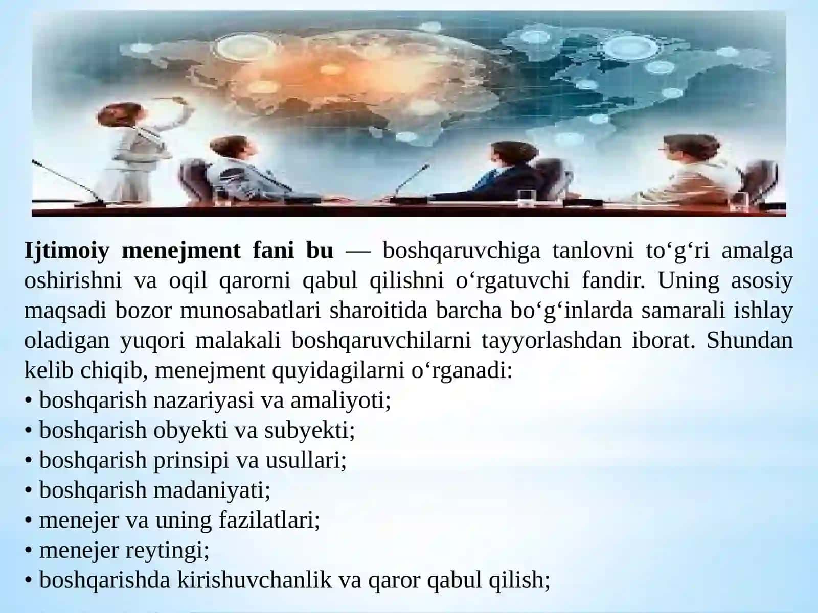 Ijtimoiy menejmentning nazariy asoslari 3