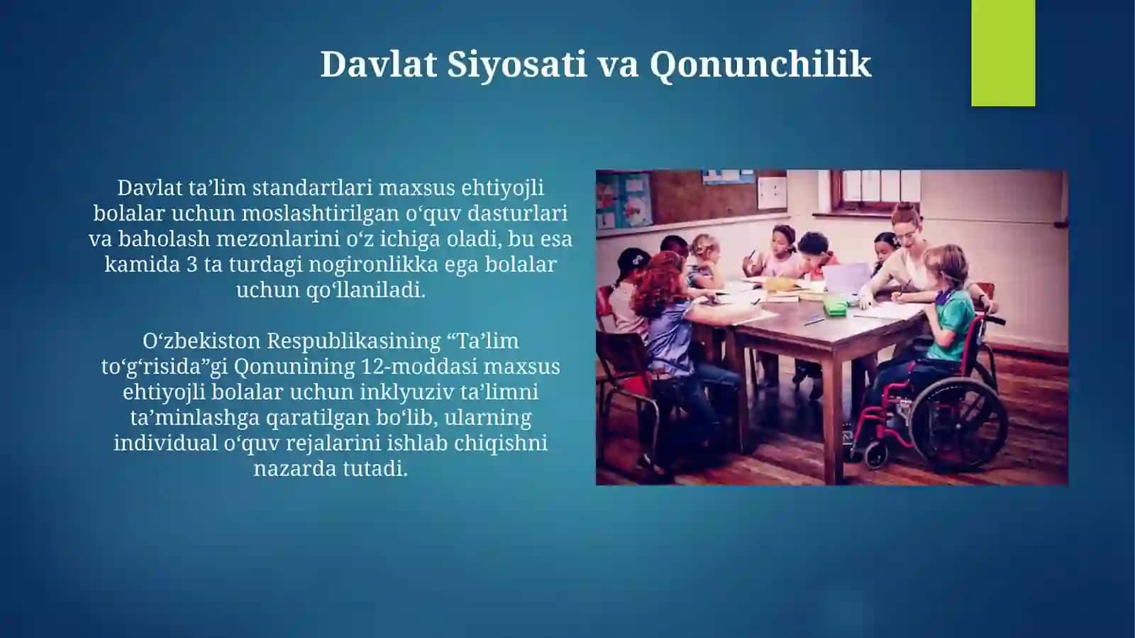 Inklyuziv Ta'lim Tizimini Barpo Etish 3