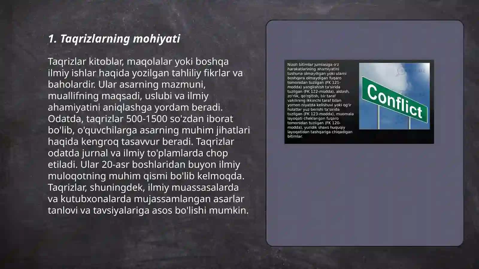 Taqriz va taqriz turlari 3