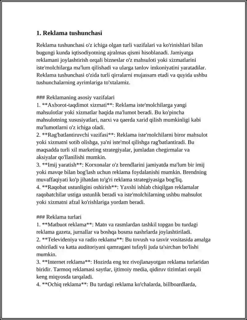 Reklama tushunchasi 3