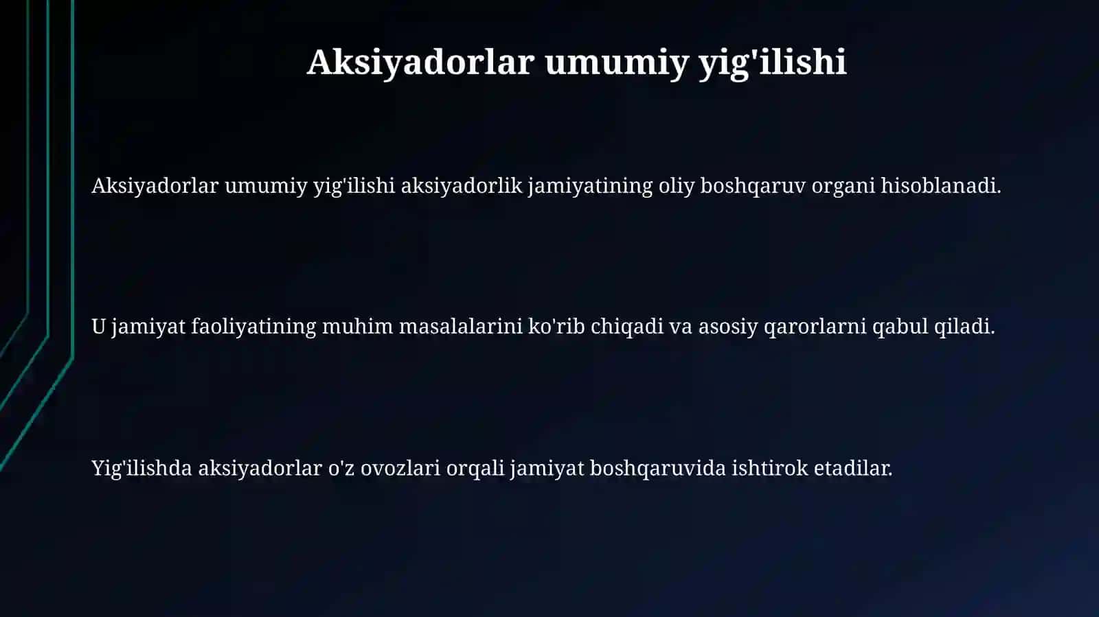 Aksiyadorlar umumiy yig'ilishi 3