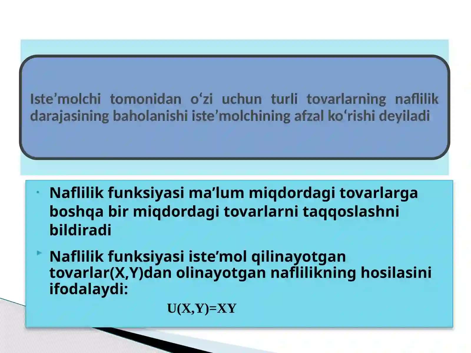 ISTE’MOLCHI XULQI NAZARIYASI 3