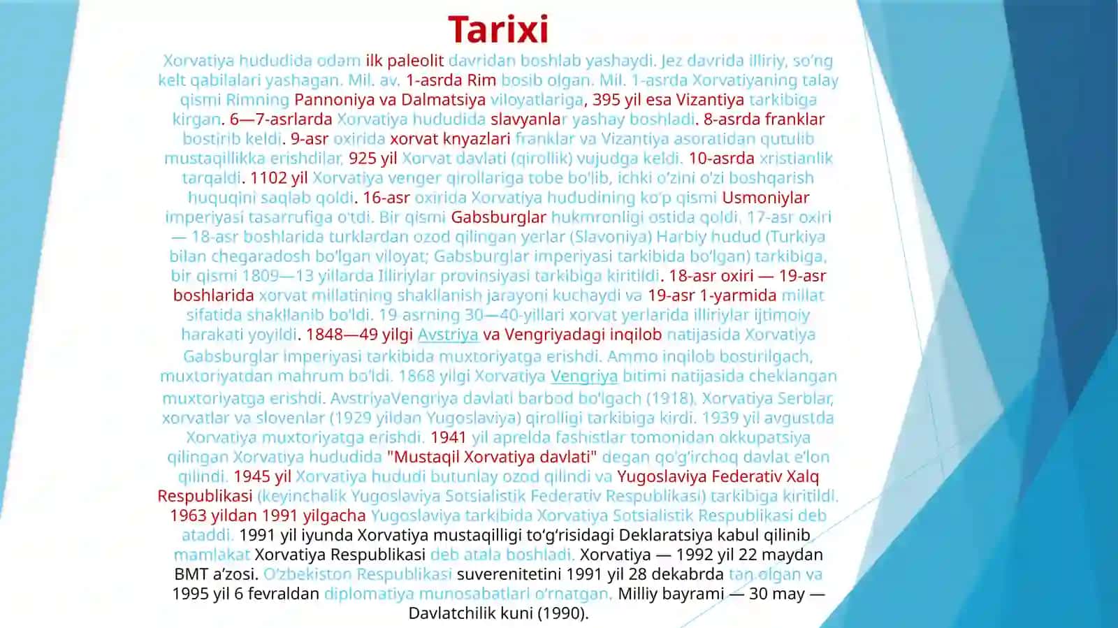 Xorvatiya davlati to'liq malumot 3