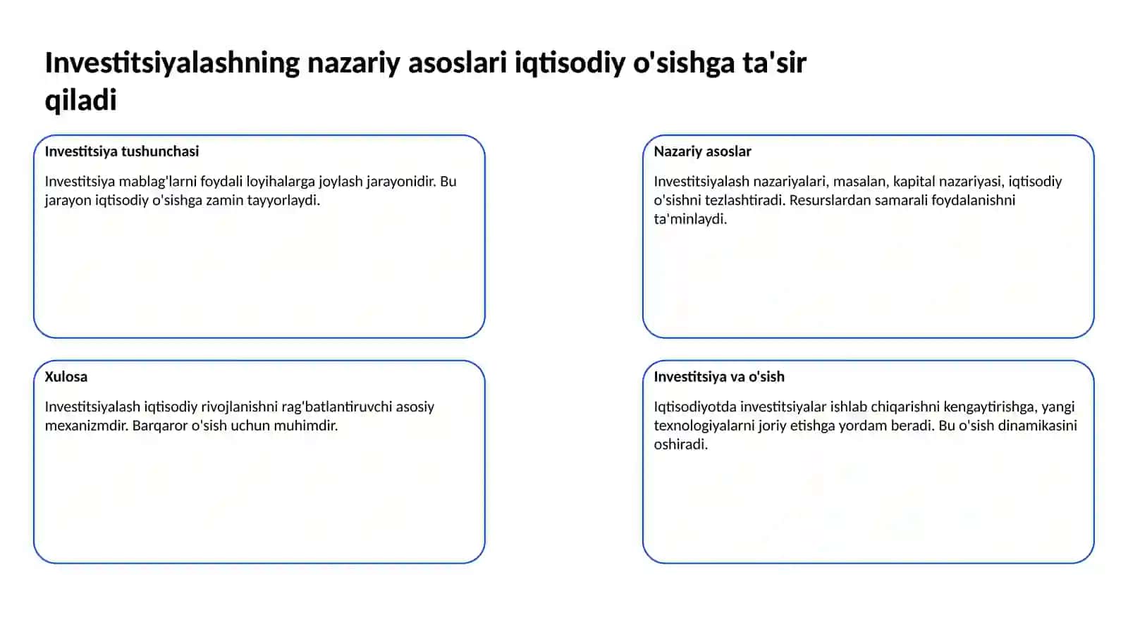 Biznesni innovatsion rivojlantirish va investitsiyalashning nazariy asoslari 3