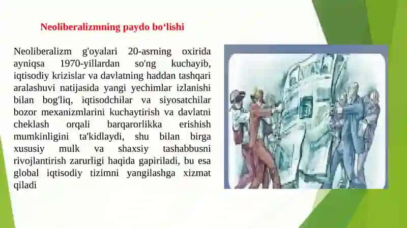 Neoliberalizm g'oyalari 3