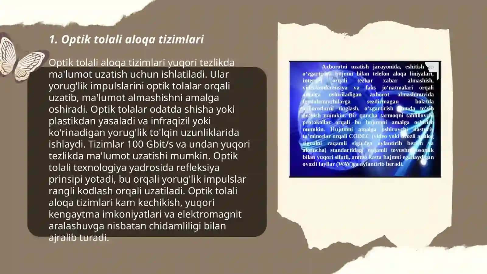 Optik tolali aloqa tizimlari 3