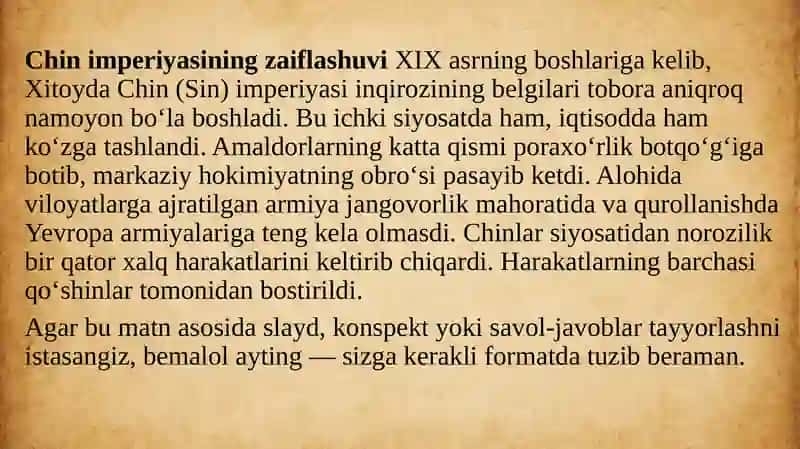 Jaxon Tarixi: XITOY qoʻzgʻalon va urushlar davrida 3