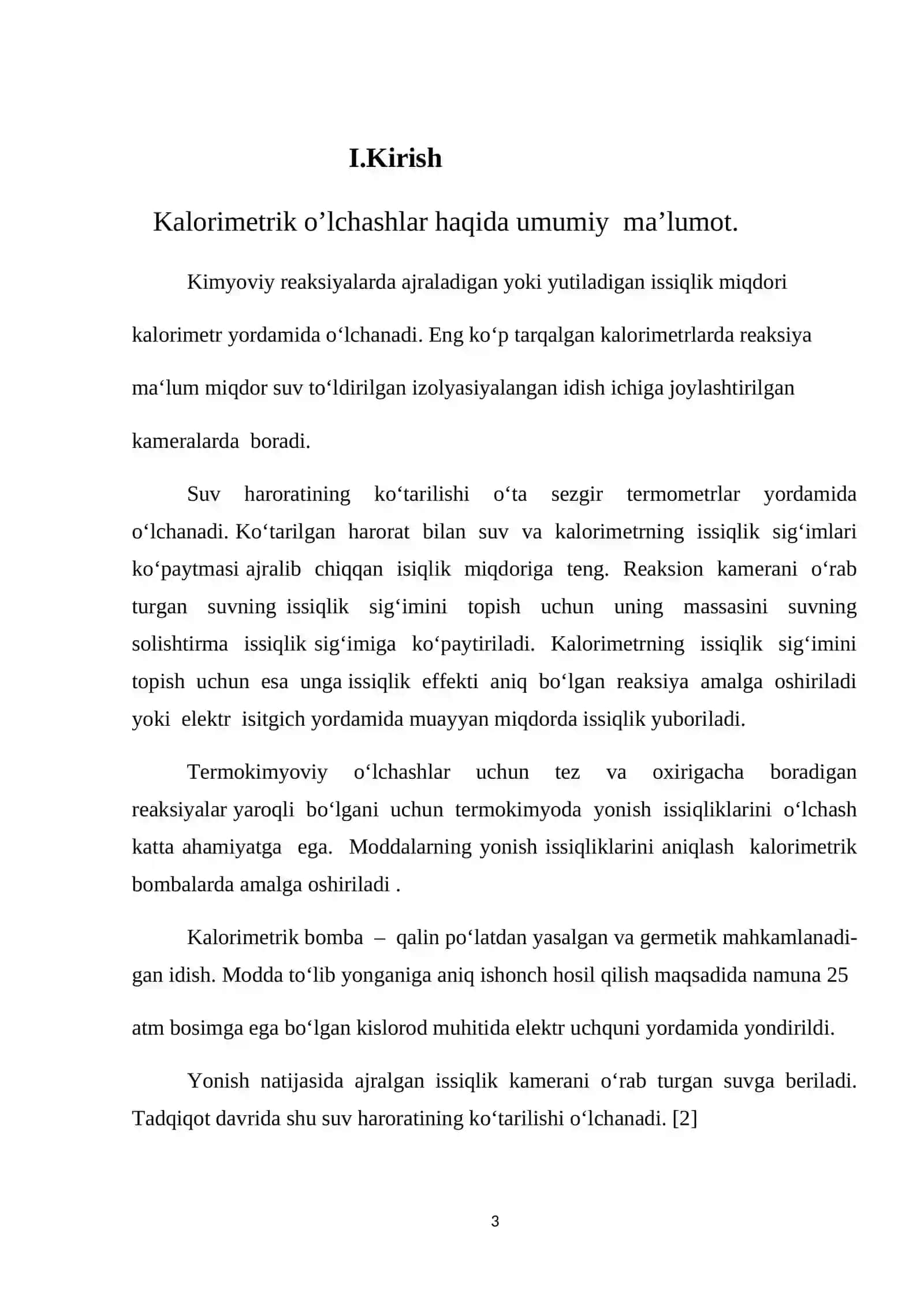 Kalorimеtrik o`lchashlar 3