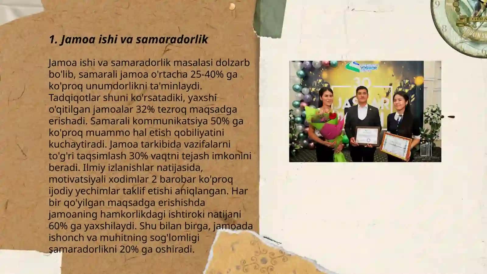 Jamoa ishi va samaradorlik 3