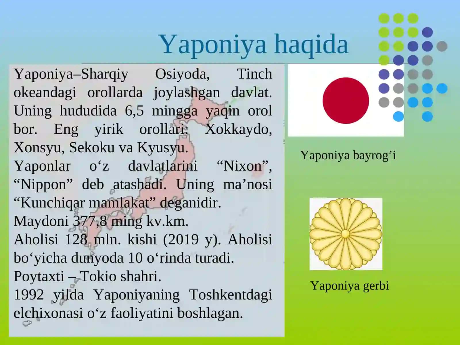 YAPONIYA TA’LIM TIZIMI 3