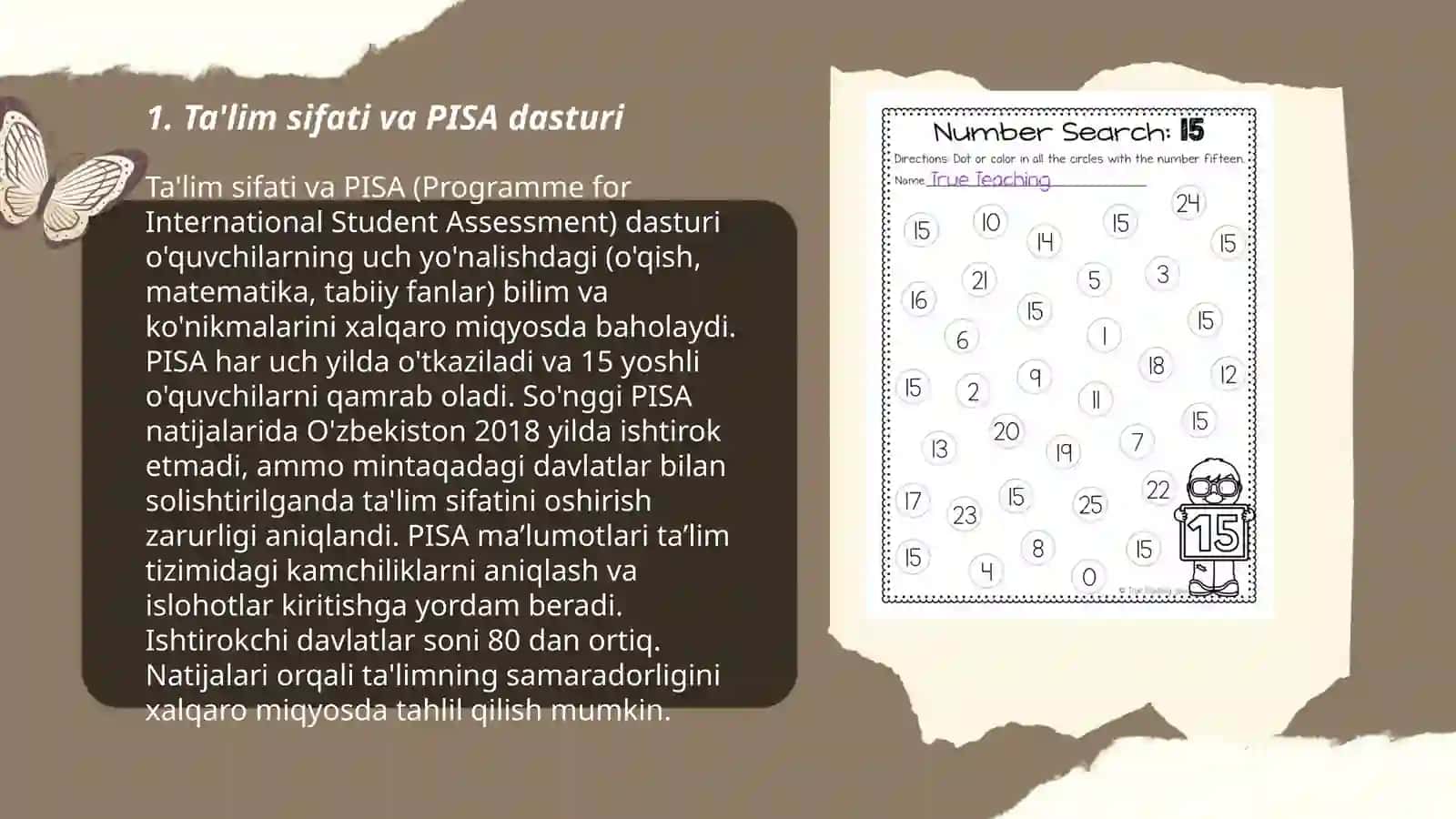 PISA dasturining maktab darslariga qoʻllanilishini tahlil qilish 3
