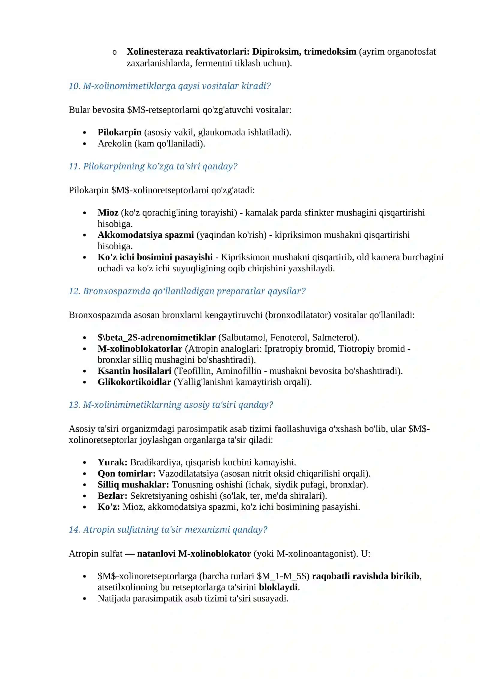Nerv Sistemasi va Farmakologiya Asoslari 3