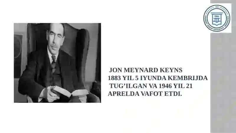 Keyns va keynschilik ta’limoti 3