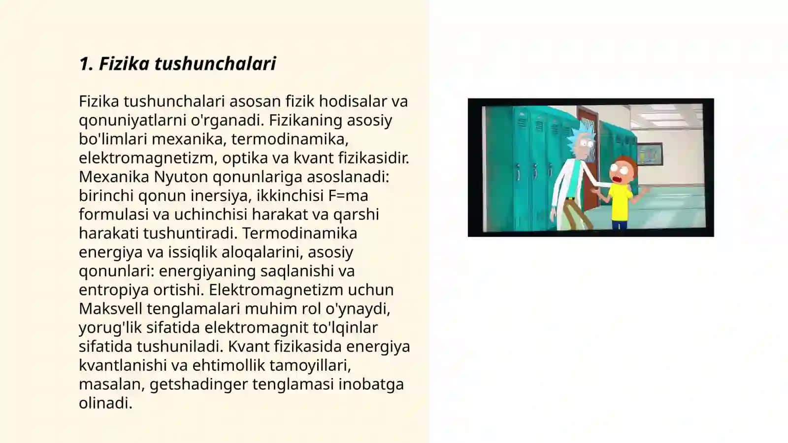Fizika tushunchalari 3