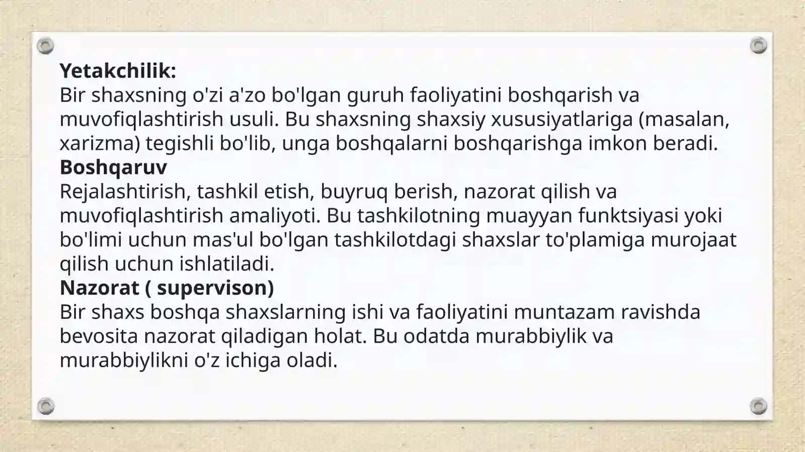 Odamlarni boshqarish va yetakchilik 3