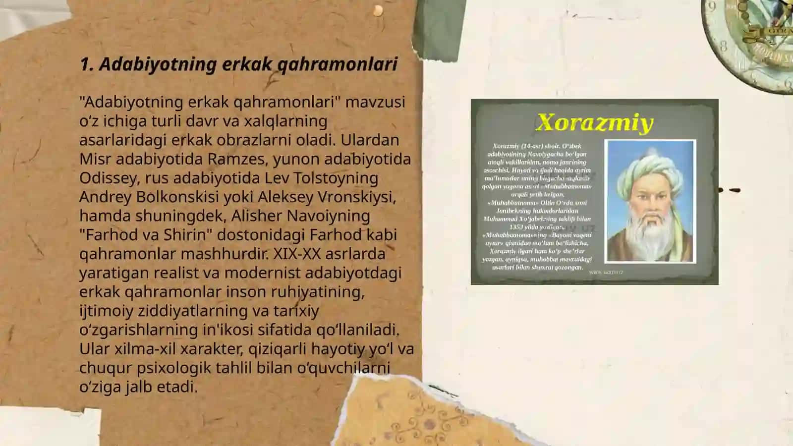 Adabiyotning Erkak Qahramonlari 3