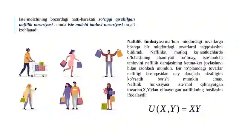 NOANIQLIK VA XAVF SHAROITIDA Iste’molchi TANLOVI 3