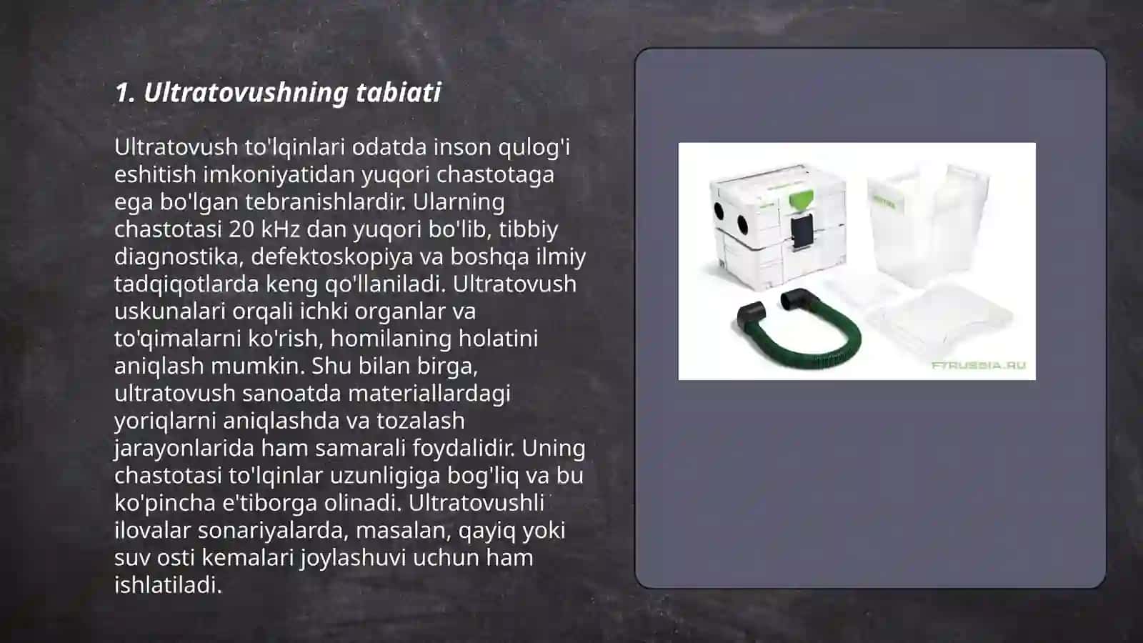Ultratovush va Infratovushlar 3