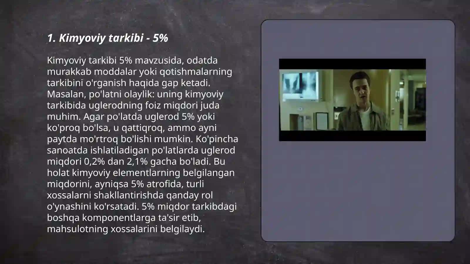 Kimyoviy tarkibi - 5% 3