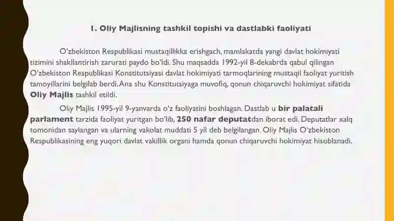 Oliy Majlisning O‘zgarish va Qo‘shimchalar Haqida Ma’lumot 3