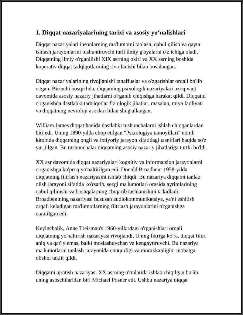 DIQQAT HAQIDA NAZARIYALAR 3