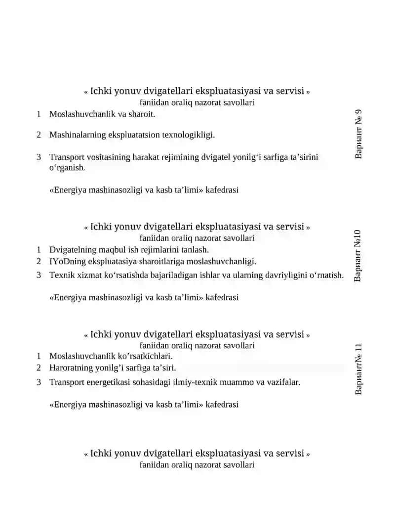 Ichki yonuv dvigаtеllаri ekspluаtаsiyasi vа sеrvisi 3