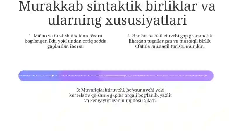 Murakkab Sintaktik Birliklar 3