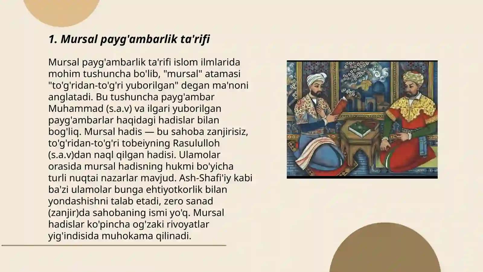 Mursal Payg'ambarlar Tavsifi 3