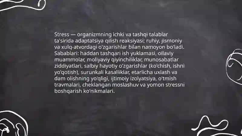 Stress boshqarish 3