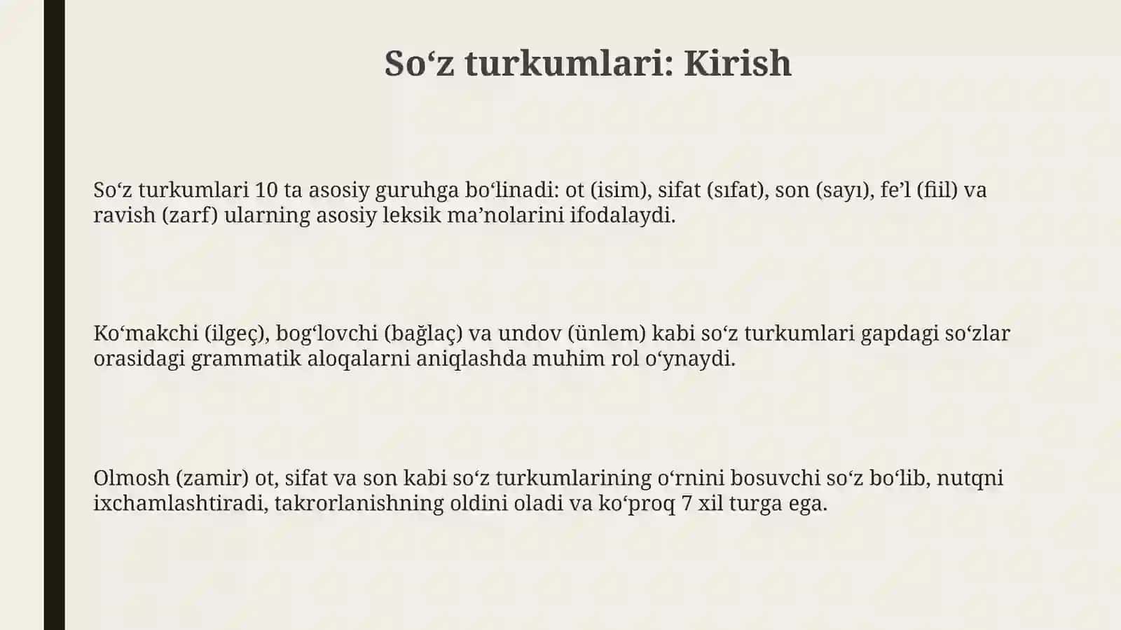 Ot sõz turkumi 3