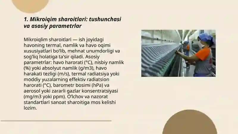 Mikroiqlim sharoitlarini aniqlash 3