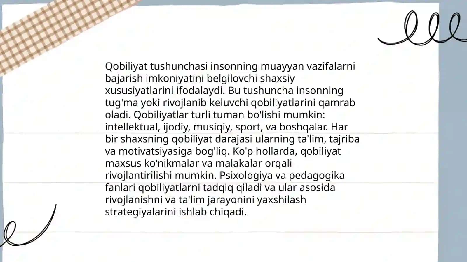 Qobilyat tushunchasi 3
