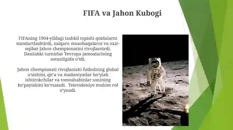 Fudbolning rivojlanish tarixi 3
