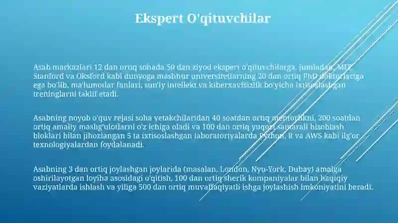 Asab markazlarining oziga xosligi 3