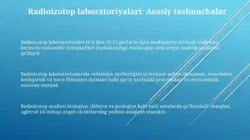 Radioizotop laboratoriyalari 3