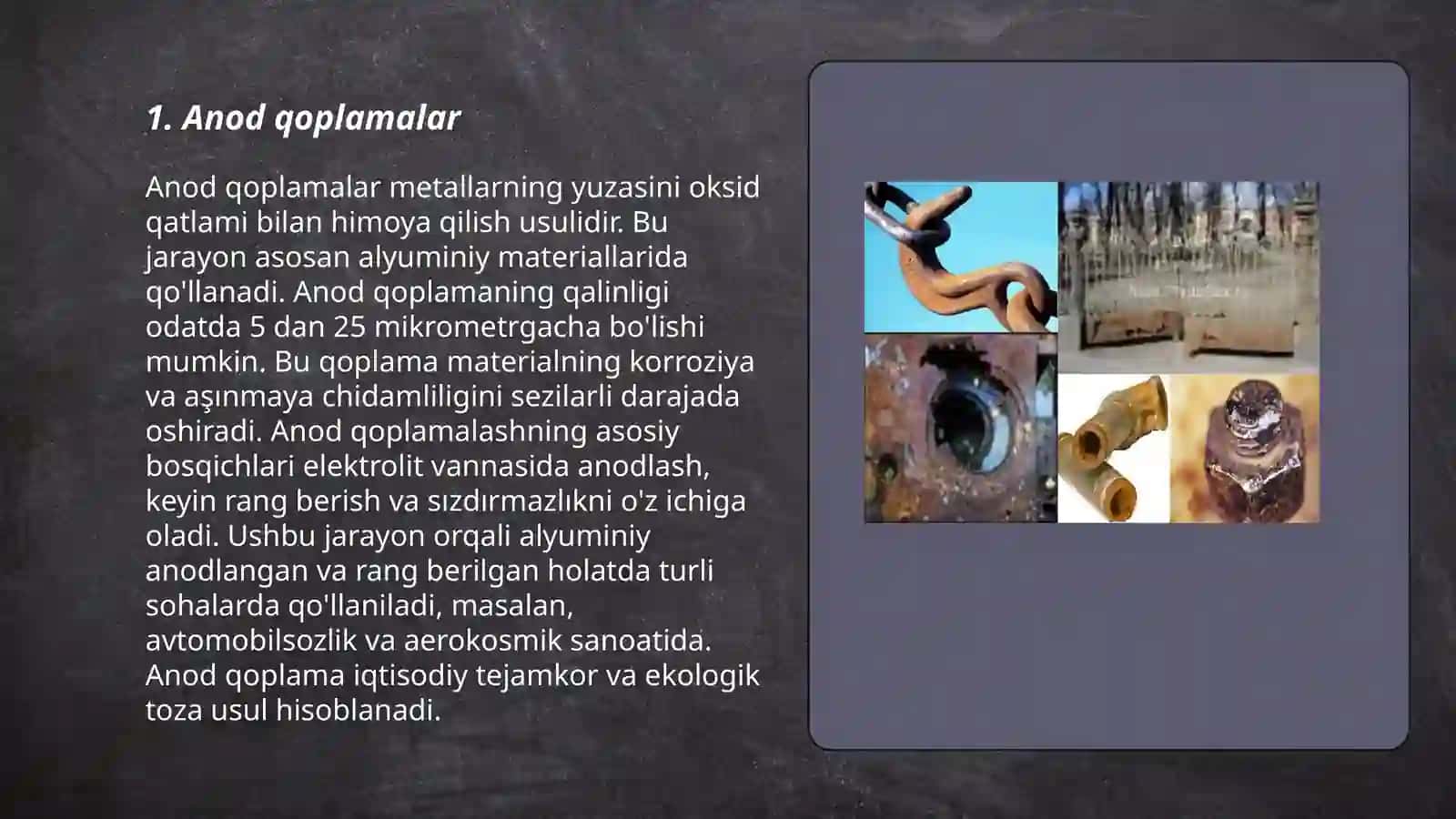 Metallarni korroziyadan saqlash usullari 3