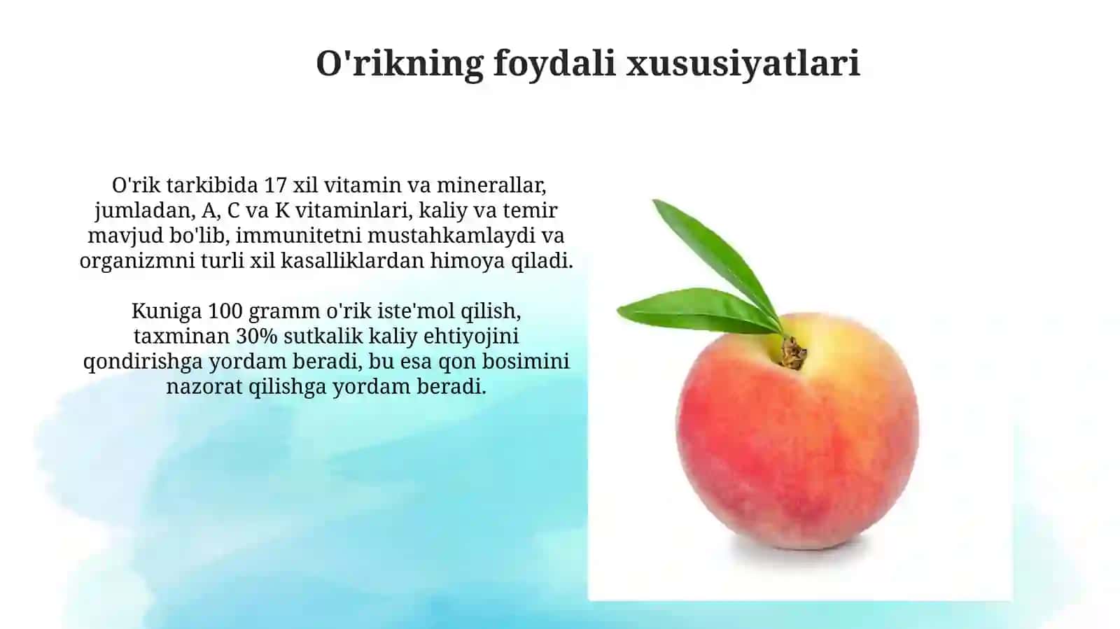 O'rikning Kelib Chiqishi va Tarixi 3
