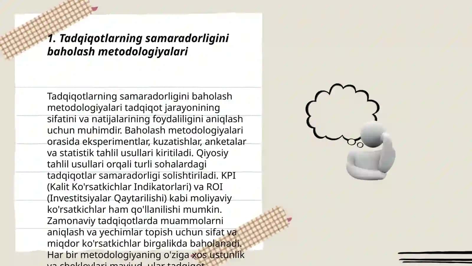 Tadqiqotlarning samaradorligi 3