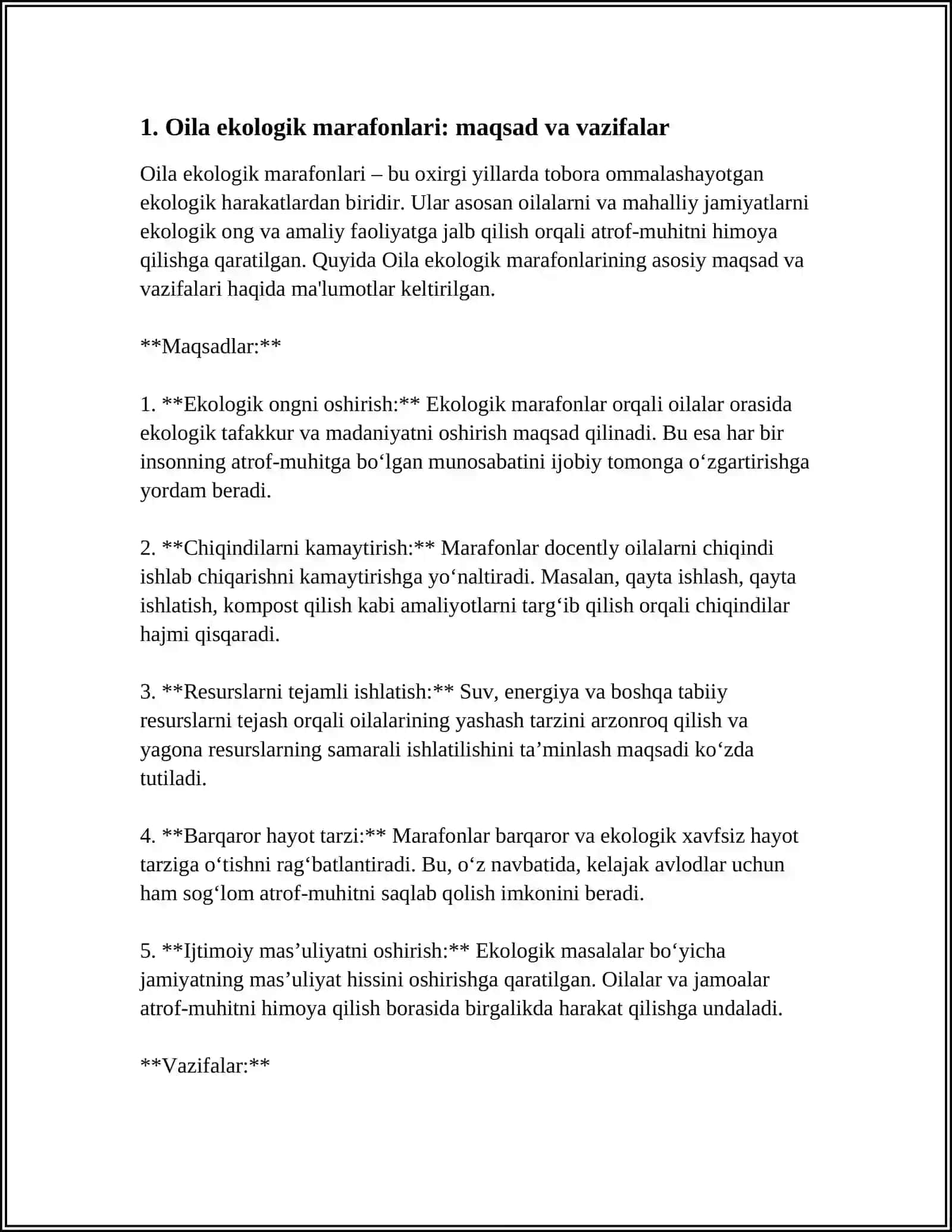 Oila ekologik marafonlari 3