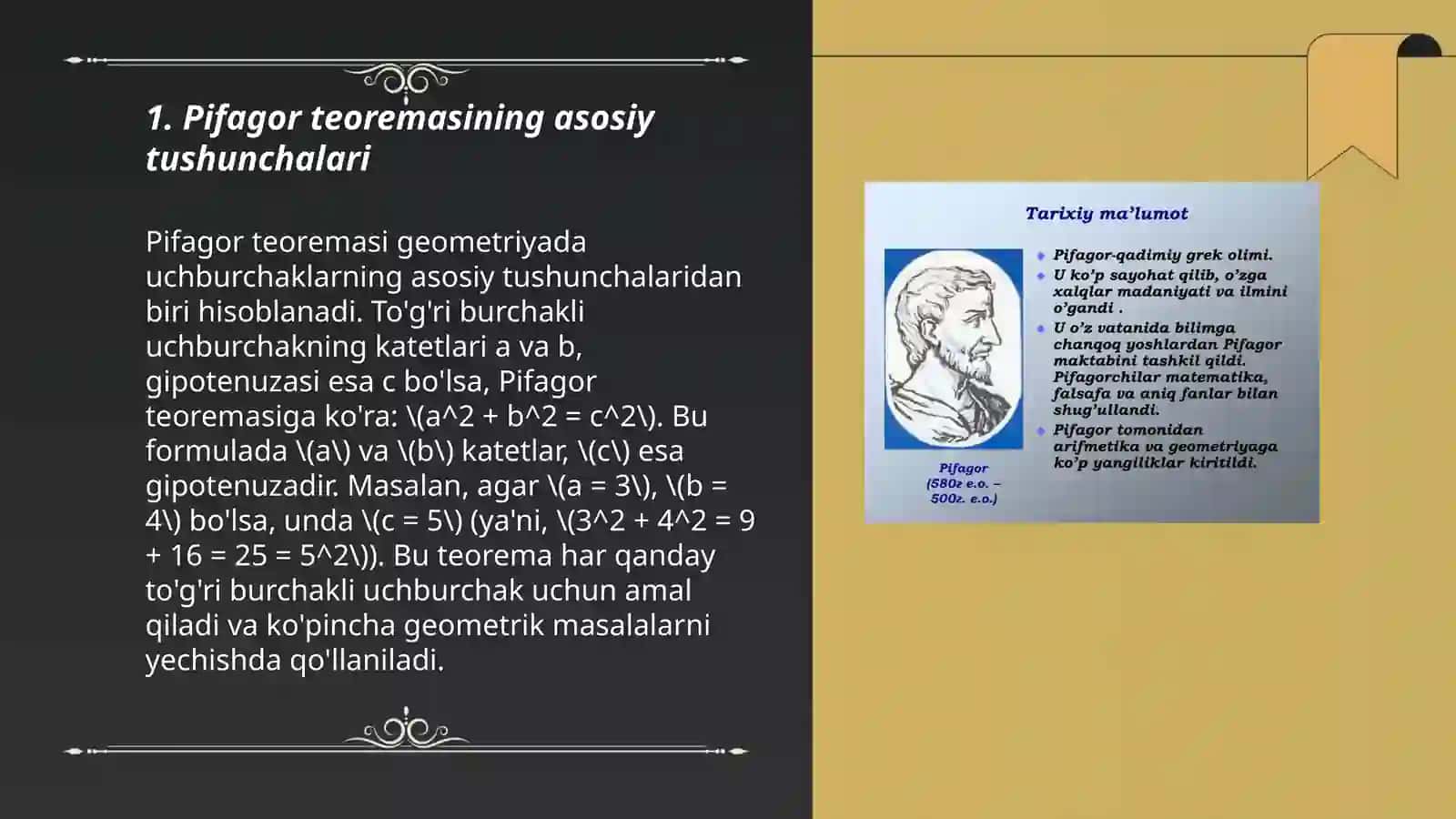 Pifagor teoremasi 3
