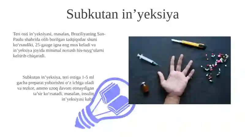 Preparatlarni organizmga kiritish usullari 3
