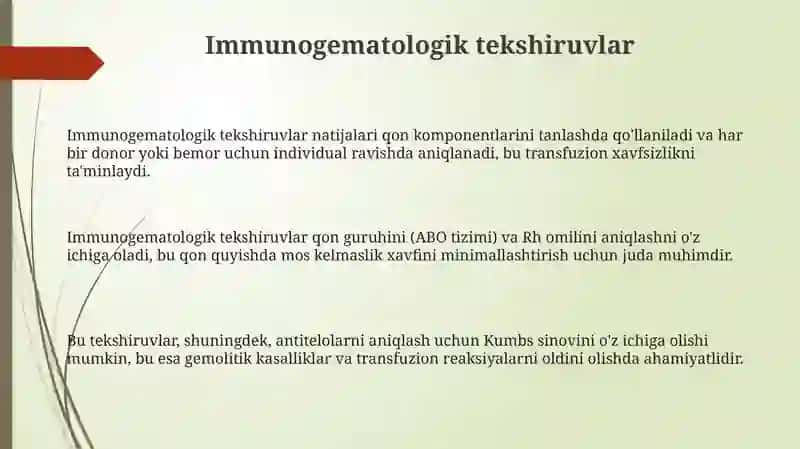 Immunogematologik tekshiruvlar 3