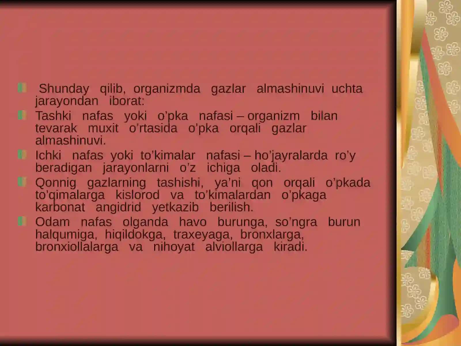Nafas fiziologiyasi 3