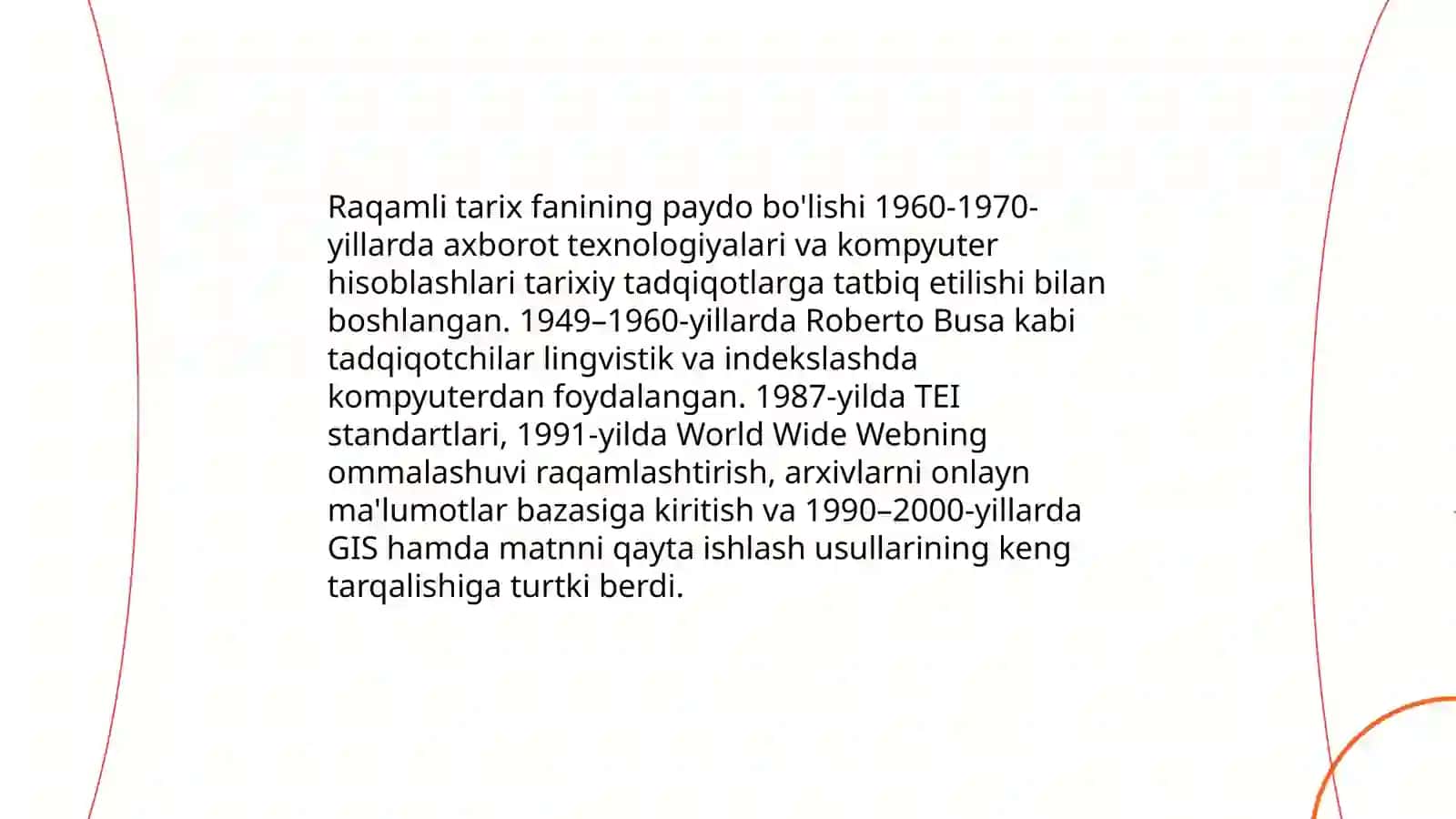 Raqamli tarix fanining shakllanishi va taraqqiyoti 3
