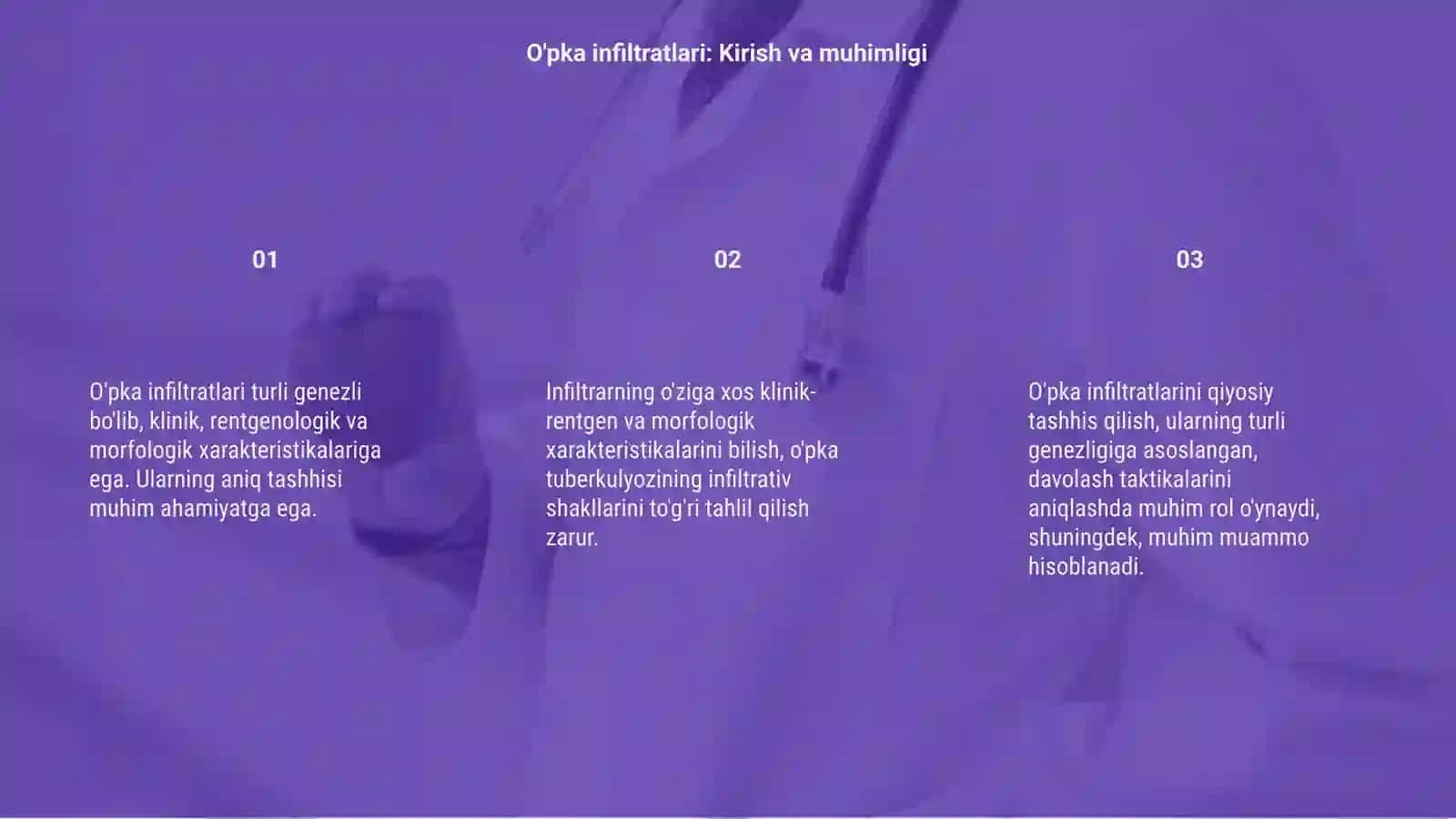 O'pka infiltratlari 3